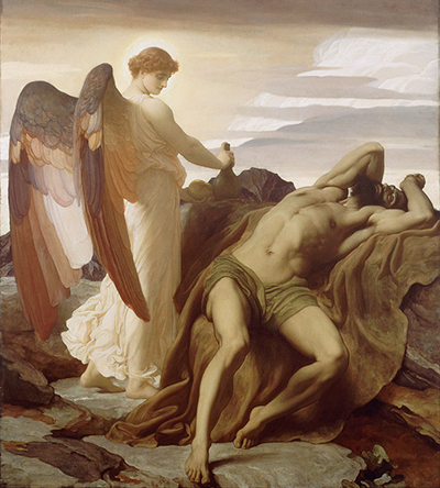 Elijah in the Wilderness Frederic Leighton